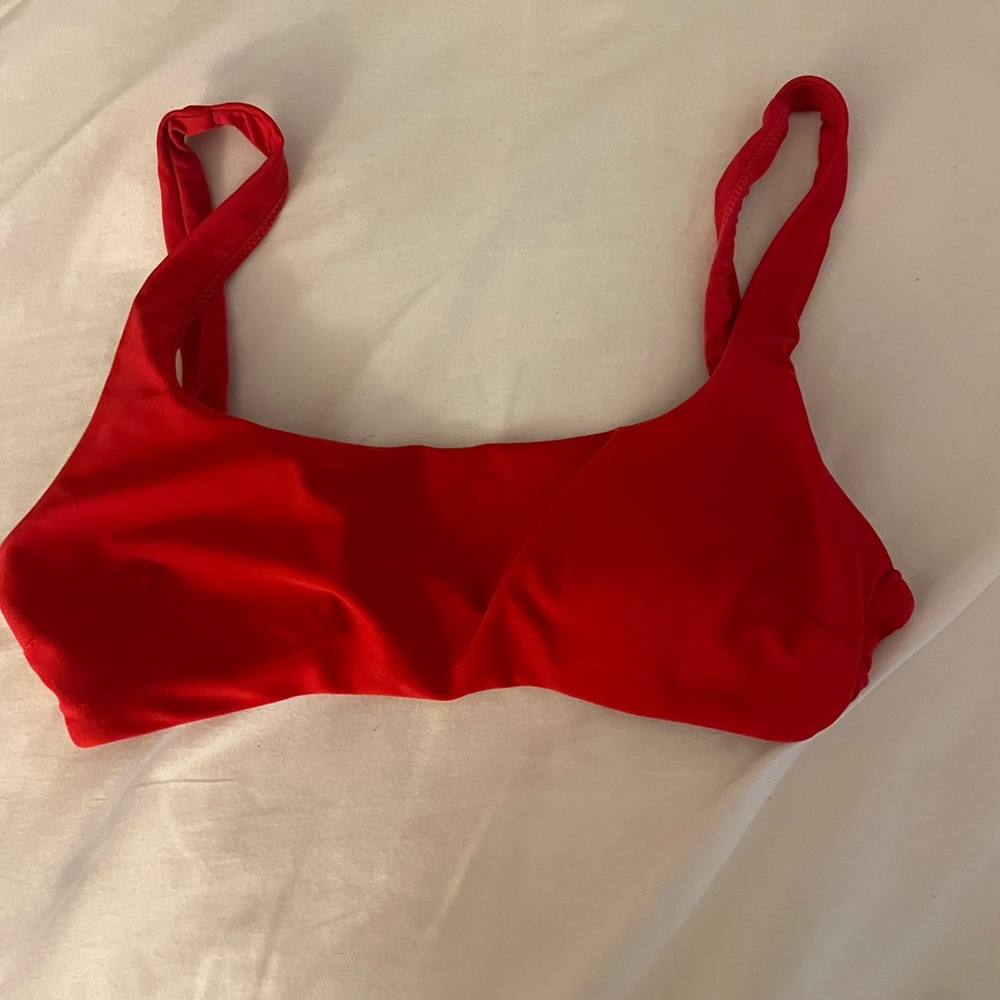 Aerie Red Bikini Top- Small